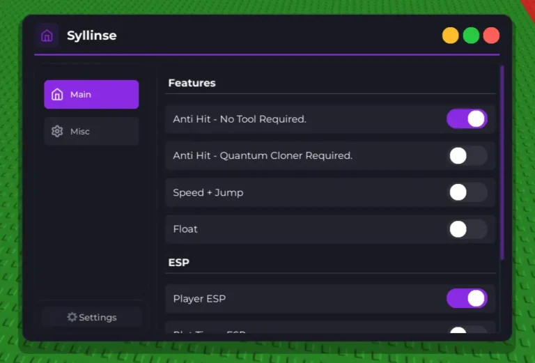 Syllinse Hub Anti Hit Script