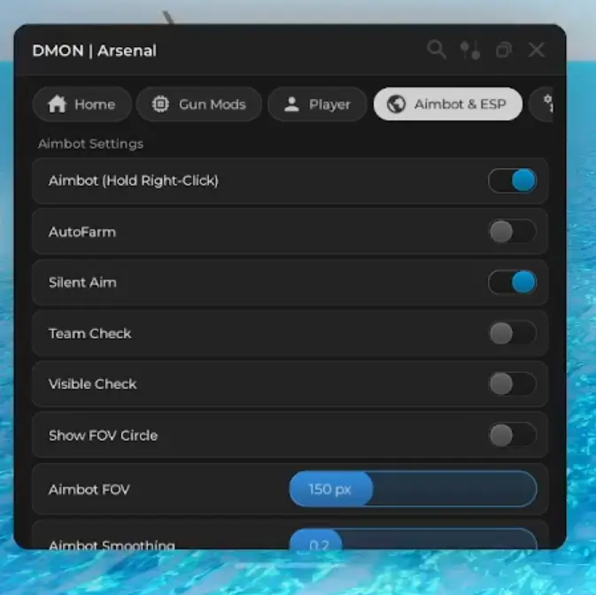 DMON Arsenal Script 1