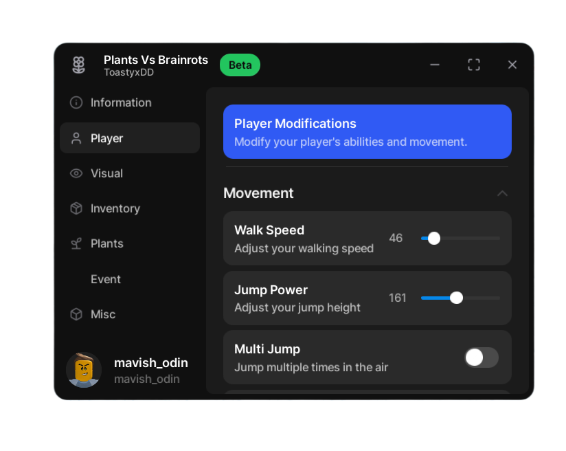 ToastyxDD Plants vs Brainrots Script