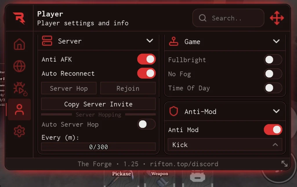 rift hub script the forge 1