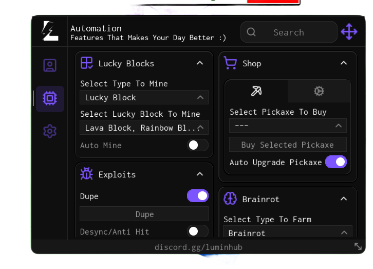 Break a Lucky Block Script Lumin Hub