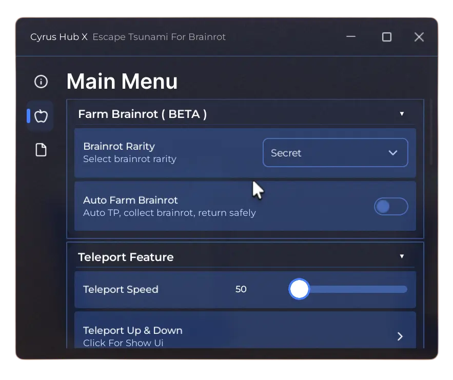 Escape Tsunami For Brainrots Script No Key Cyrus Hub