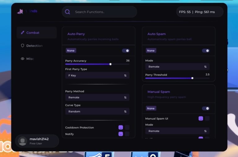 The Blade Ball Script (Winds Hub – No Key) is often described as a third-party automation tool that modifies normal gameplay behavior to perform actions automatically. It is commonly promoted with features such as Auto Parry and Auto Spam, which are claimed to help players react faster and perform better during fast-paced matches. Since it is labeled as no key, users can usually run the script without completing any verification steps. For informational purposes, Auto Parry is generally explained as a feature that automatically activates the parry action when the ball comes near the player. This is often advertised as improving reaction time and helping players defend against high-speed attacks without needing perfect timing. Auto Spam is typically described as rapidly repeating certain actions, such as attacks or defensive moves, to increase the chances of survival or hitting opponents during intense gameplay. These types of scripts are usually promoted as tools that make gameplay easier by automating difficult or fast reactions. They are often shared as a way to improve performance, especially for players who struggle with timing-based mechanics in Blade Ball.