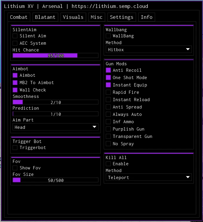 Lithium Arsenal Script NO KEY 1