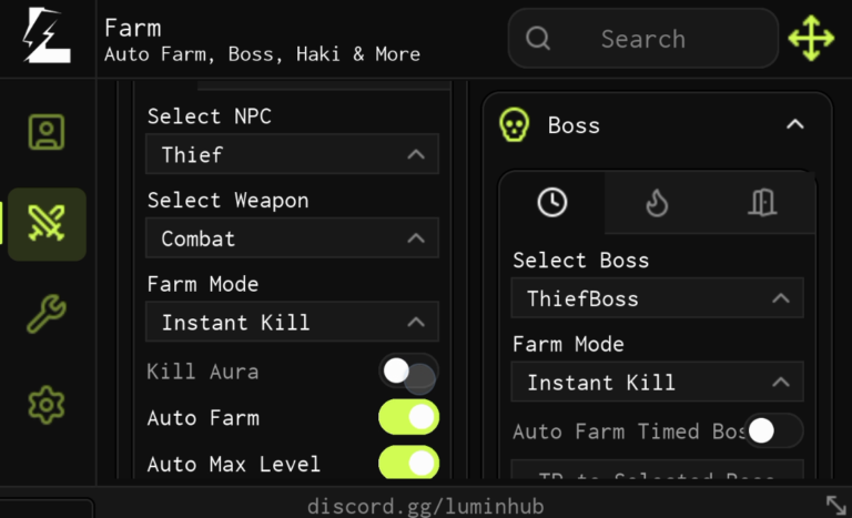 Sailor Piece Script Lumin Hub Roblox Game – Auto Boss, Kill Aura, GodMode
