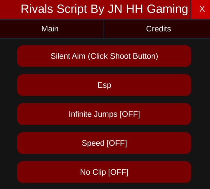 Rivals Script *NO KEY* – SILENT AIM, AIMBOT, ESP, INF JUMPS, SPEED, AUTO FARM WINS (PC & MOBILE)