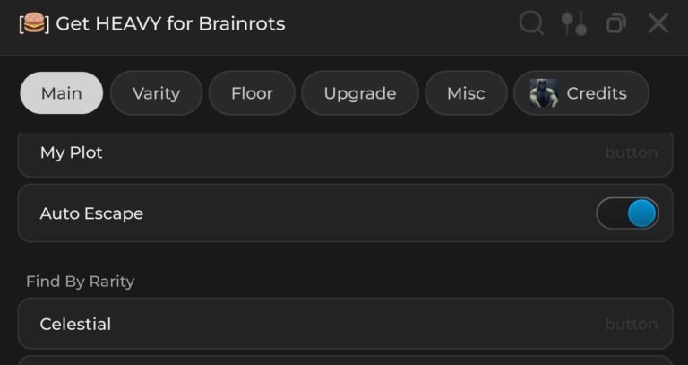 Get Heavy for Brainrots Script