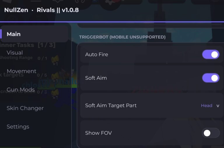 Rivals Script *NO KEY* – SILENT AIM, AIMBOT, ESP, INF JUMPS, SPEED, AUTO FARM WINS (PC & MOBILE)
