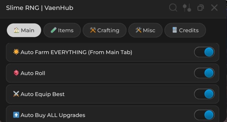 [🎲BEST] Slime RNG Script *No Key* 🔥Auto Roll, Auto Farm, Fast Roll, Auto Upgrade, Auto Event & More!